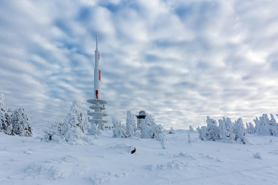 Closer to the sky - Brocken peak in winter Photograph by Andreas Levi