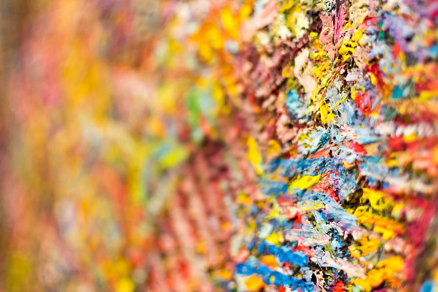 Closeup of Abstract Art Brush Strokes Photograph by John Williams