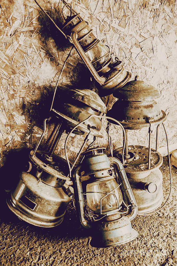 Closeup Of Antique Oil Lamps Photograph by Jorgo Photography