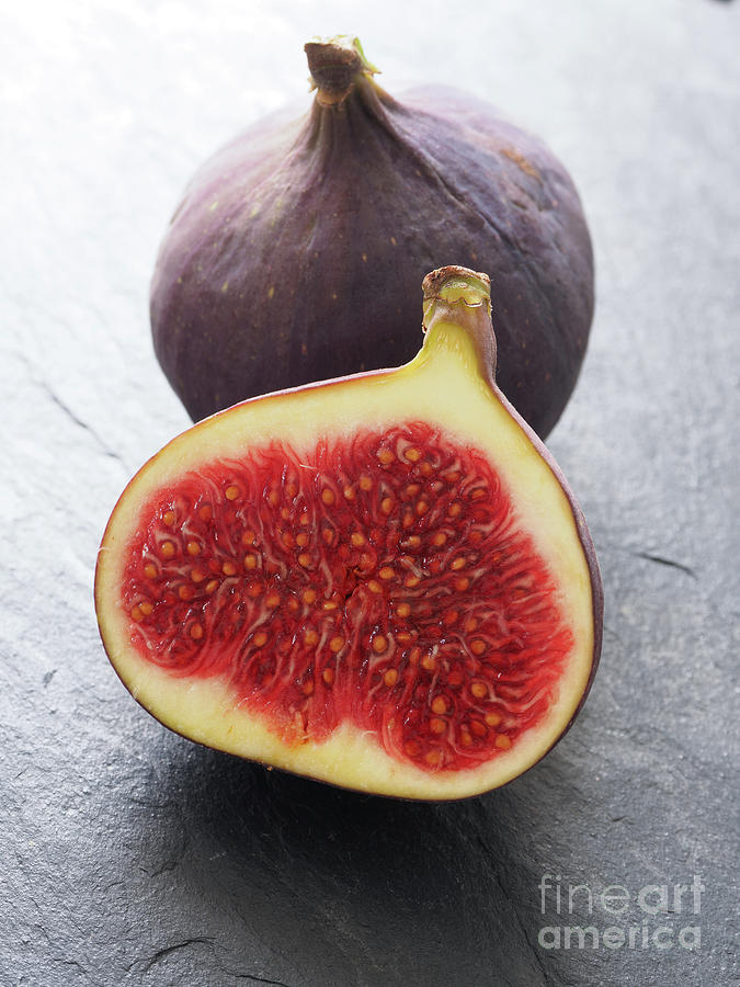 Closeup of fresh organic figs Photograph by Andreas Berheide