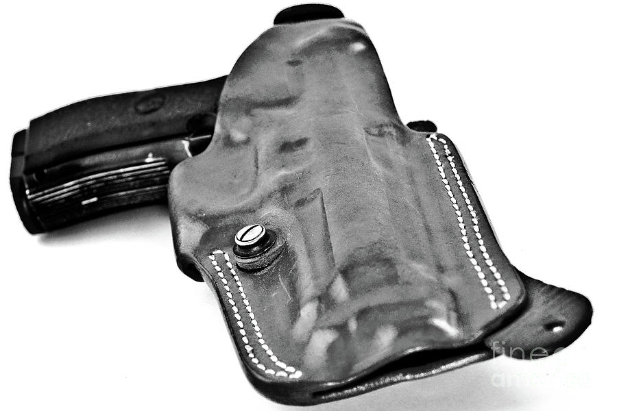 Closeup Of Holster and Automatic Pistol Photograph by Stefano Senise