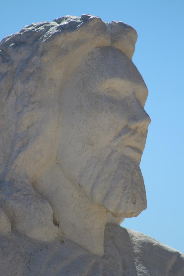 Closeup of Jesus Sculpture Photograph by Colleen Cornelius