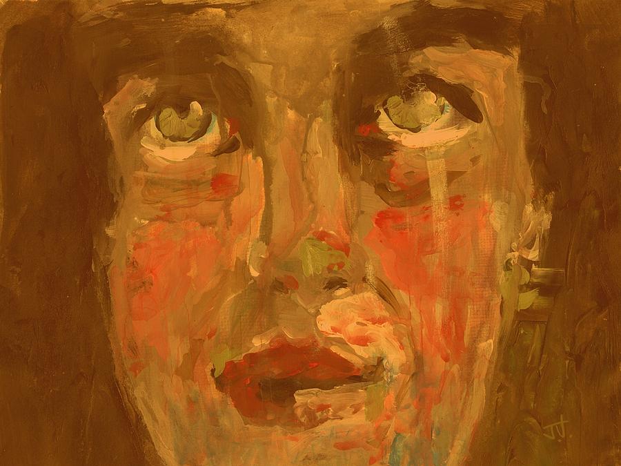 Portrait Painting - Closeup Portrait by Jim Vance