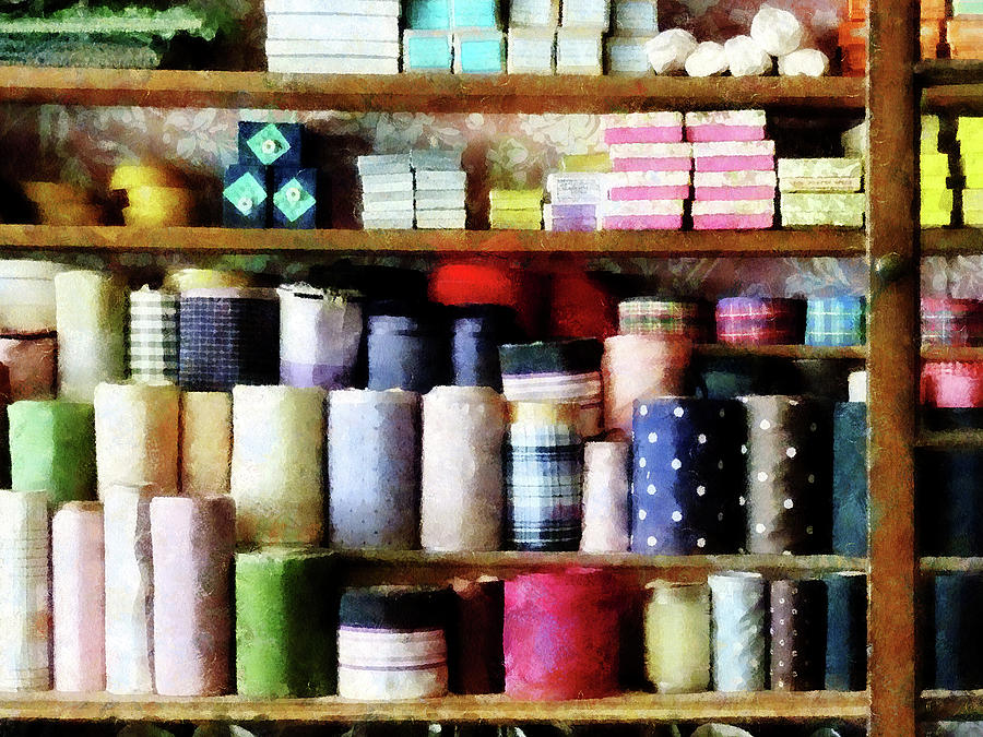 Cloth in General Store Photograph by Susan Savad