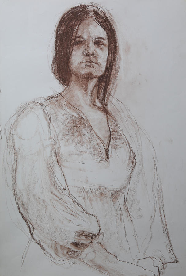 Clothed Model Drawing by Harry Robertson