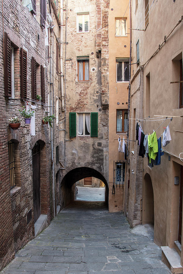 Clothes Line in Siena Italy  Photograph by John McGraw
