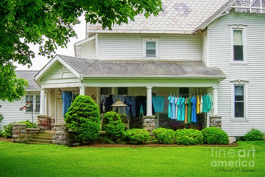 Clothes on the Front Porch Photograph by David Arment