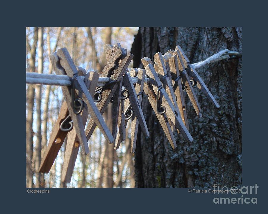 Clothespins Photograph by Patricia Overmoyer