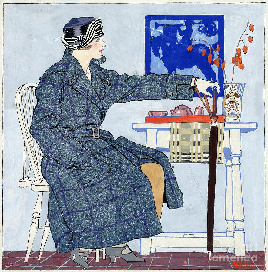CLOTHING AD c1915 Painting by Granger