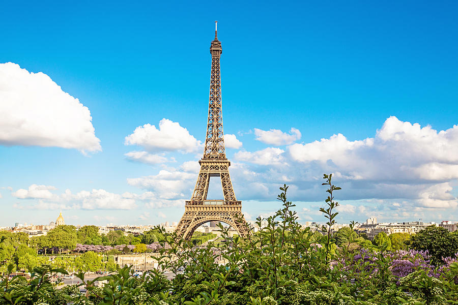 Cloud 9 - Eiffel Tower - Paris, France Photograph by Melanie Alexandra Price