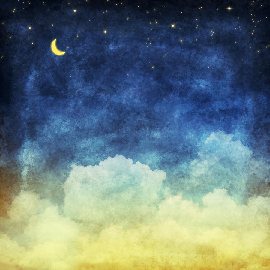 Fall Painting - Cloud And Sky At Night by Setsiri Silapasuwanchai