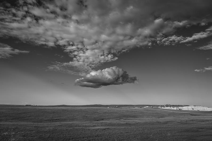 Cloud Bank at the Badlands Photograph by Thomas Young