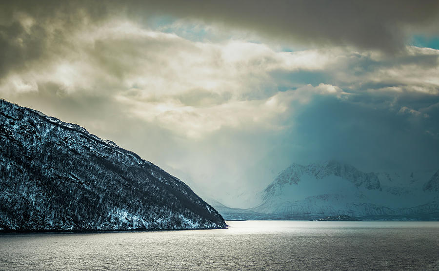Cloud Break at Altafjord Alta Norway Photograph by Adam Rainoff