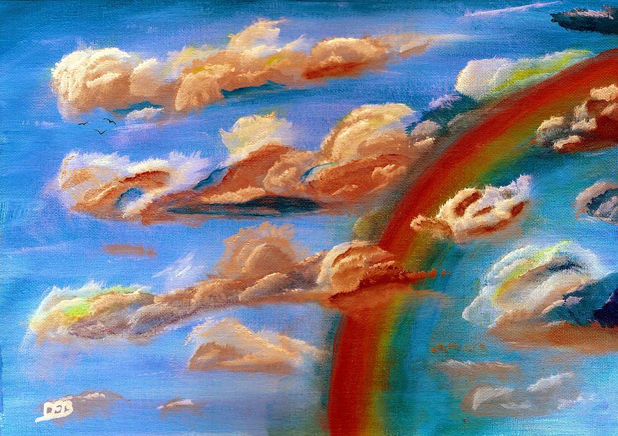 Cloud Busting DA Painting by David Bigelow