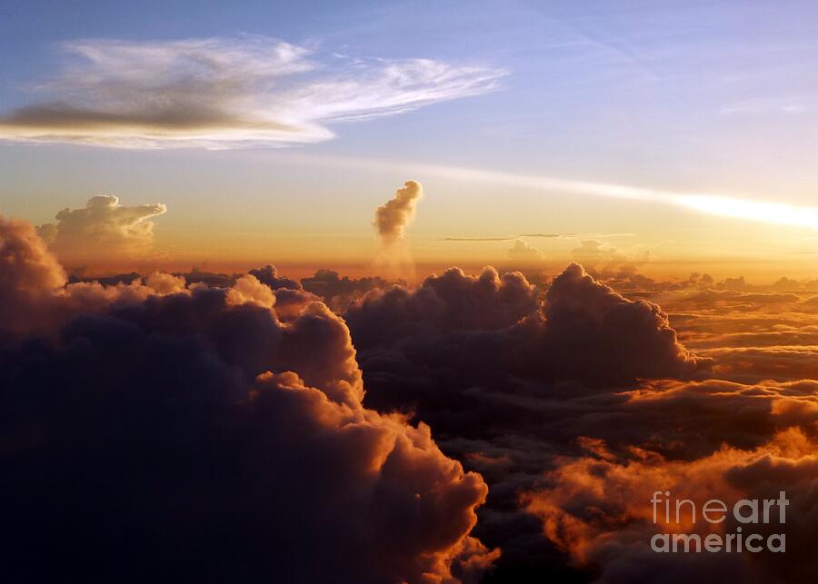 Cloud Canyons at Sunrise Photograph by Barbie Corbett-Newmin