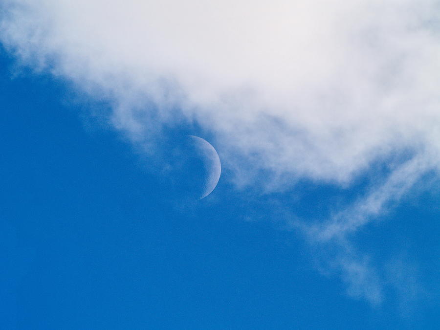 Cloud Catching Moon				 Photograph by Richard Thomas