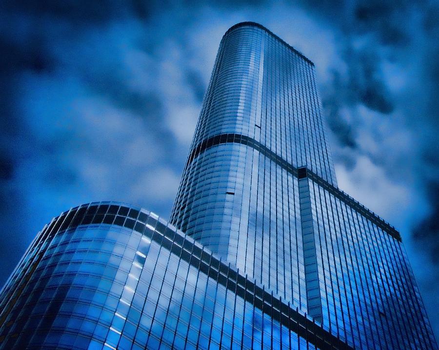 Cloud City In Blue Photograph by Tony Grider