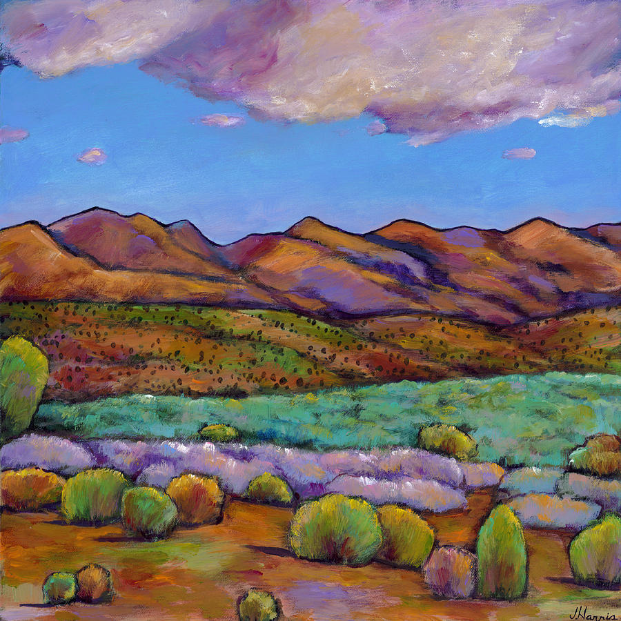 Southwest Landscape Painting - Cloud Cover by Johnathan Harris