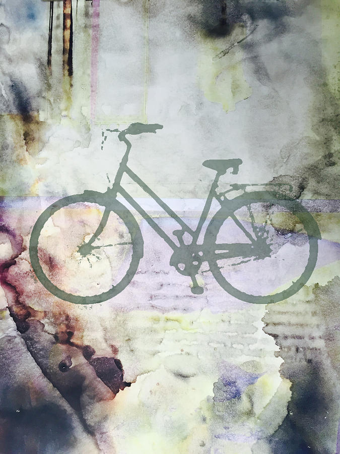 Cloud Cycling Digital Art by Nancy Merkle