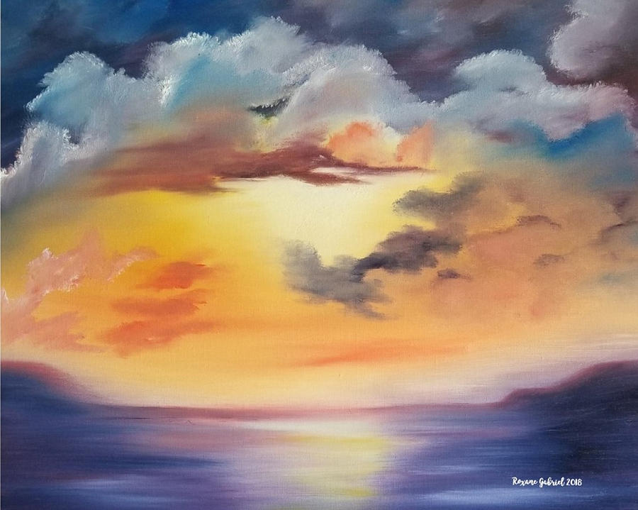 Cloud Dreaming Painting by Roxane Gabriel