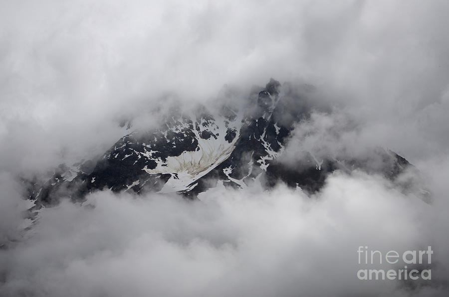 Cloud Enshrouded Mountain White Pass Photograph by Rick Bures