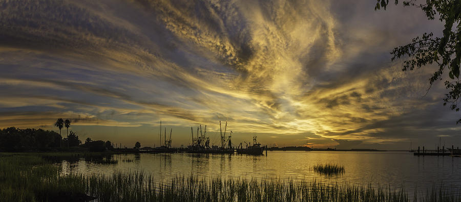 Sunset Photograph - Cloud Flames by  Island Sunrise and Sunsets Pieter Jordaan