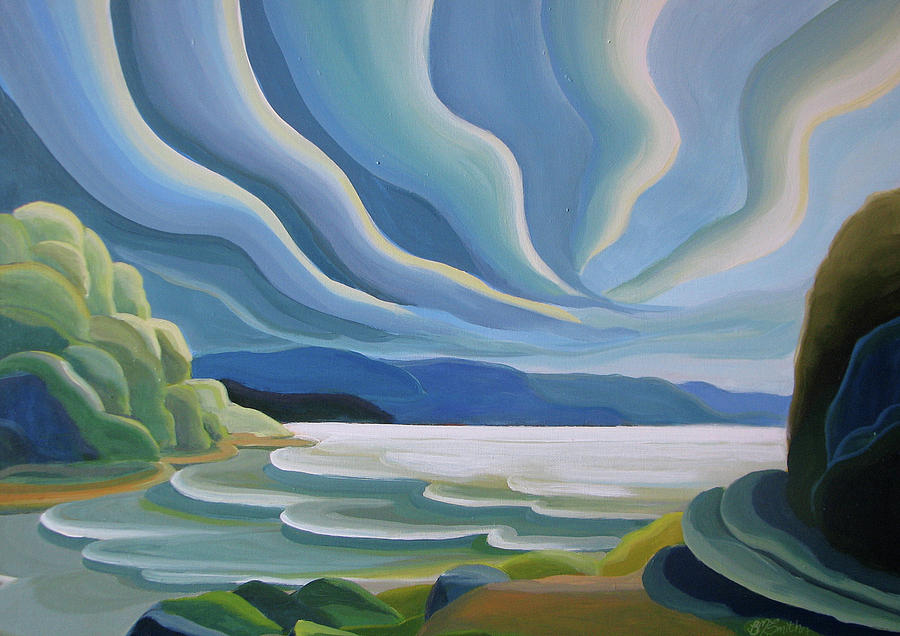Cloud Forms Painting by Barbel Smith