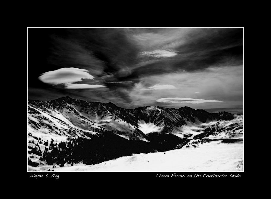 Cloud Forms on the Continental Divide Poster Photograph by Wayne King