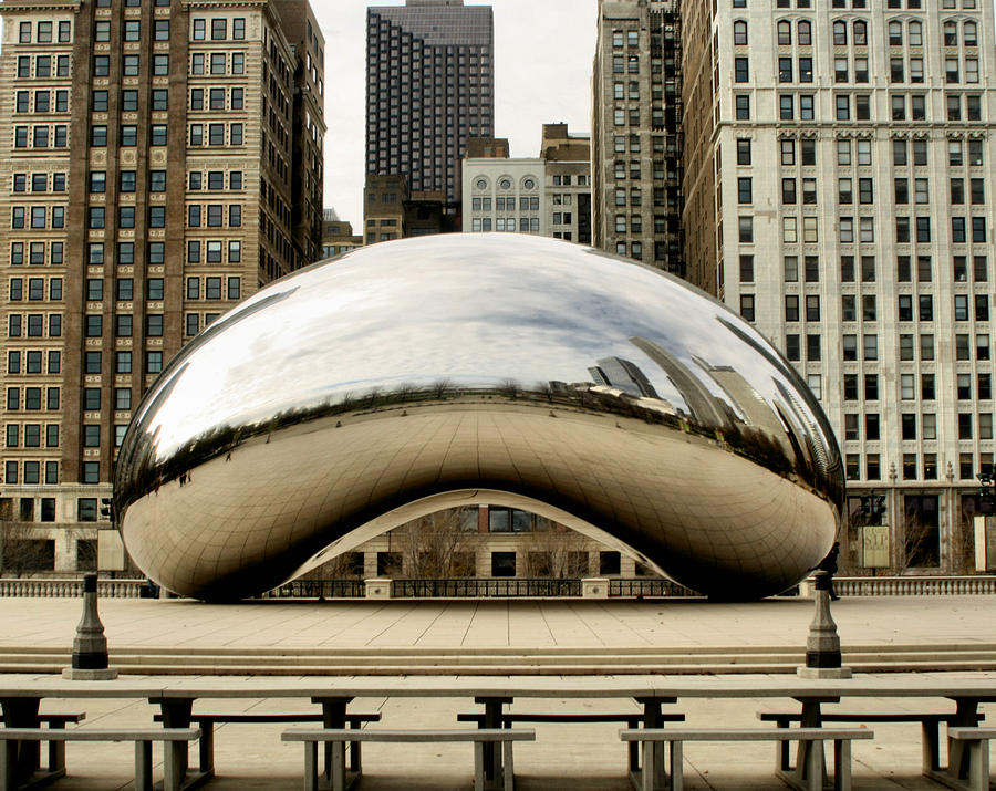 Chicago Photograph - Cloud Gate - 3 by Ely Arsha