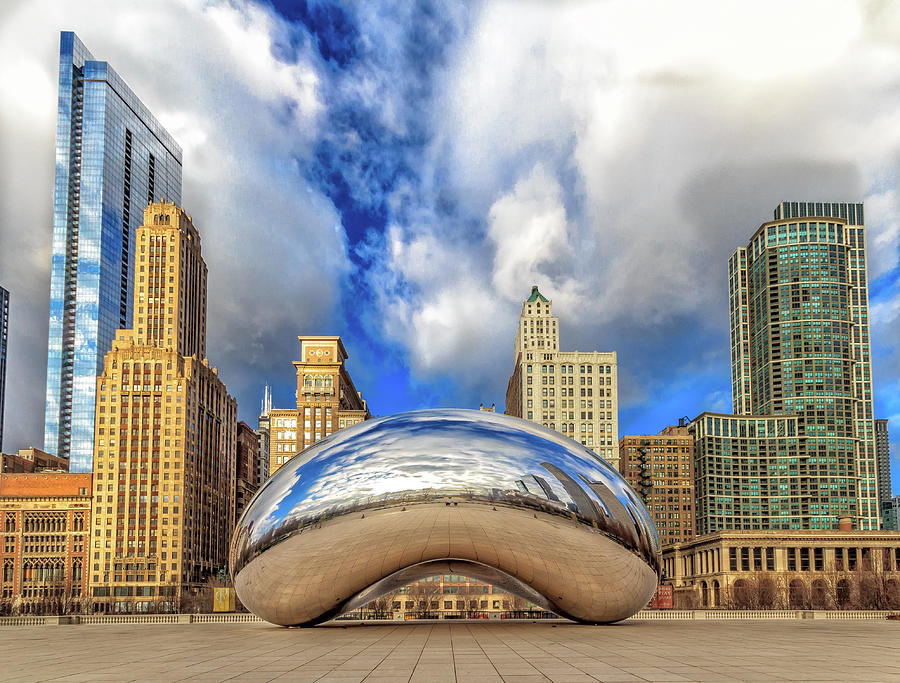 Cloud Gate @ Millenium Park Chicago Photograph by Peter Ciro