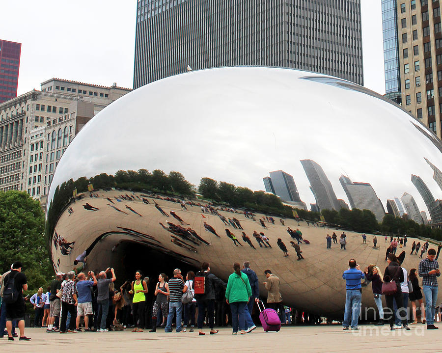 Cloud Gate Chicago Color 4 Photograph by Cheryl Del Toro