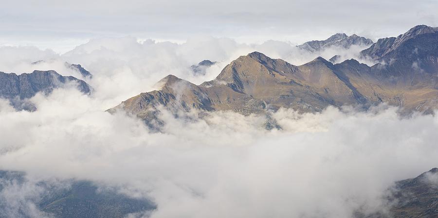 Cloud Inversion in the Pyrenees Photograph by Stephen Taylor