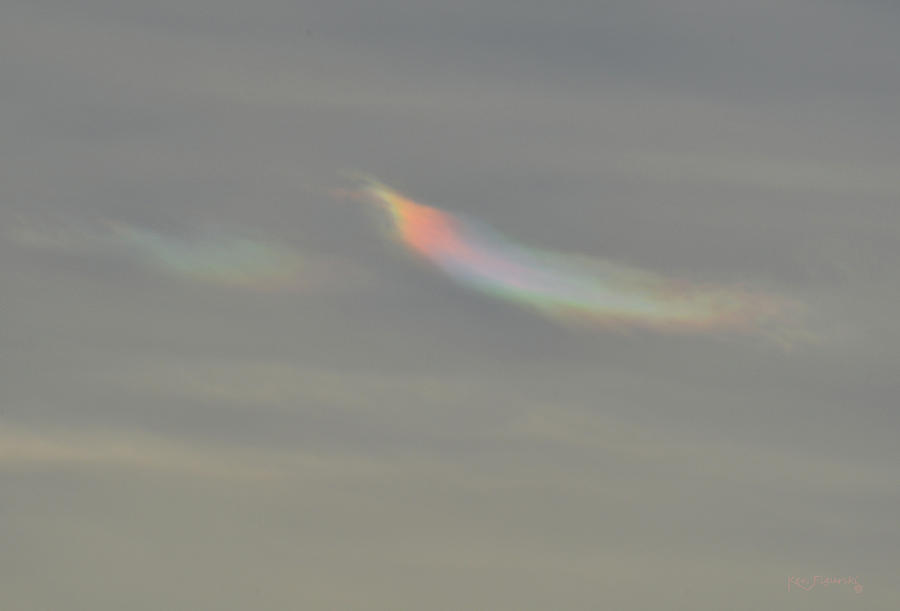 Cloud Iridescence Photograph by Ken Figurski