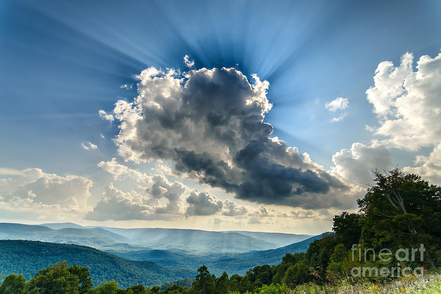 Summer Photograph - Cloud over Valley by Thomas R Fletcher