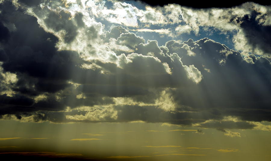 Cloud Rays Photograph by Kathleen Maconachy