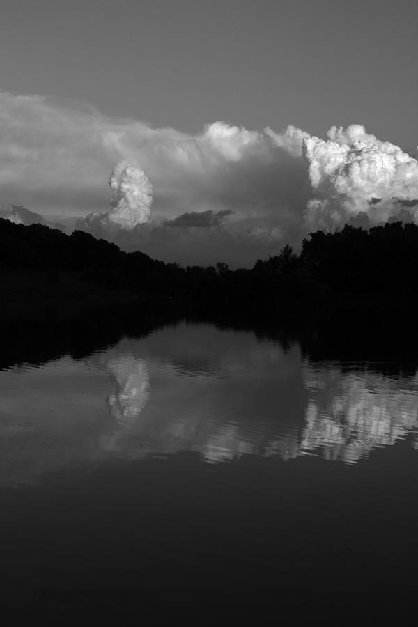 Black And White Photograph - Cloud Reflections by Tracey Rees