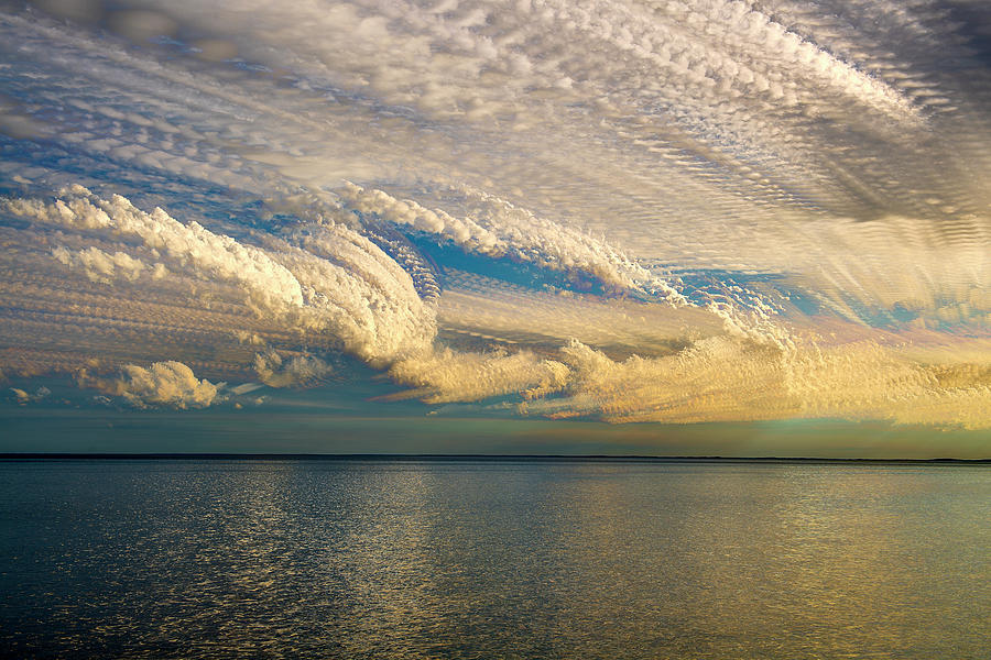 Cloud Stack Over Lake Mille Lacs Photograph by Paul Freidlund