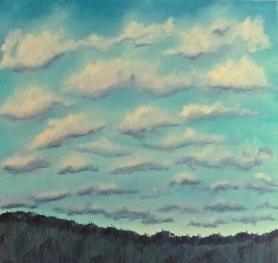 Cloud Study Cropped Image Painting by Barrie Stark