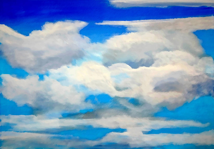 En Plein Air Painting - Cloud Study by Donna Proctor