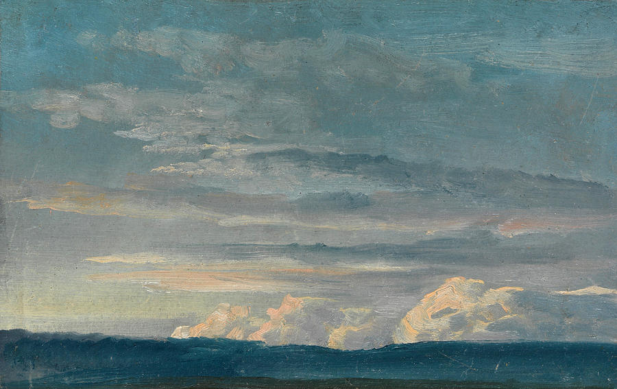 Cloud Study Painting by Johan Christian Dahl