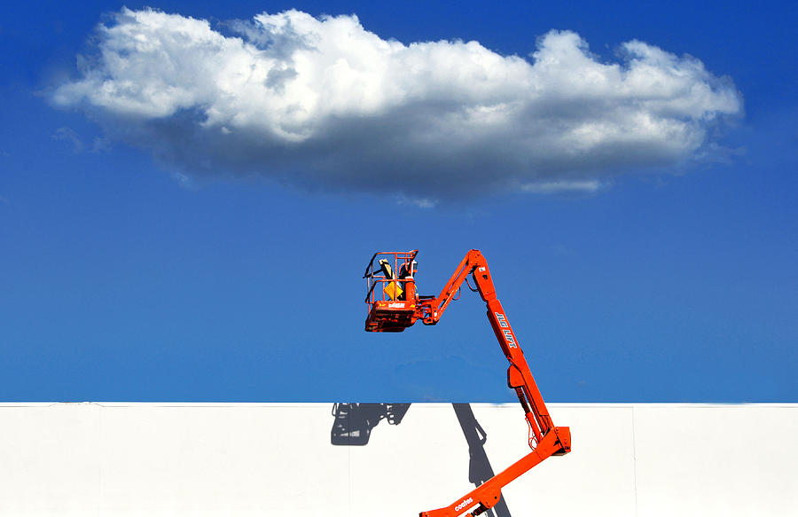 Crane Photograph - Cloud by Tim Millar