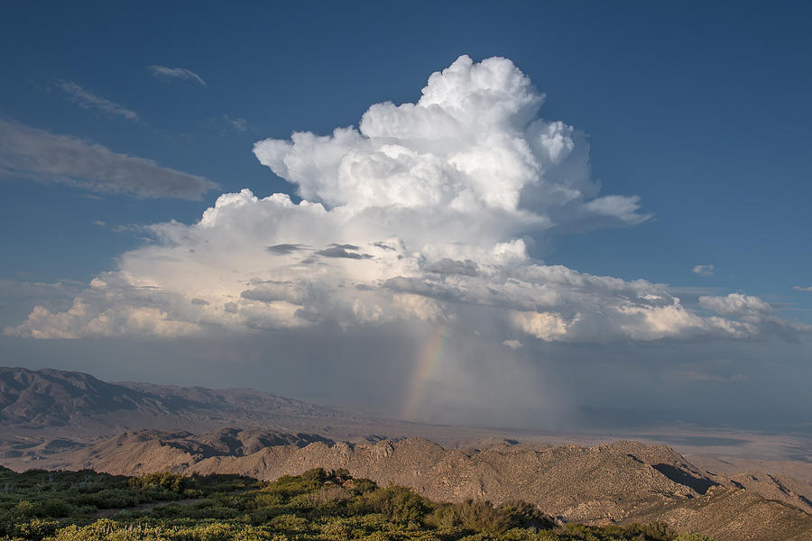 Cloud with Virga and Rainbow Photograph by Joseph Smith