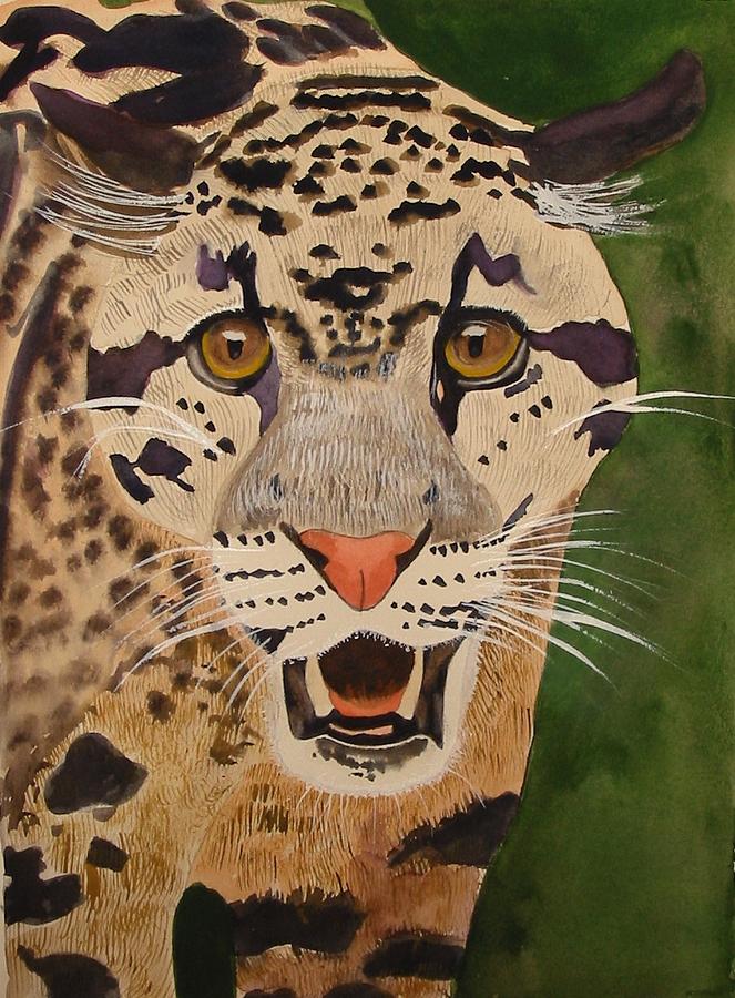 Clouded Leopard Painting by Michele Turney