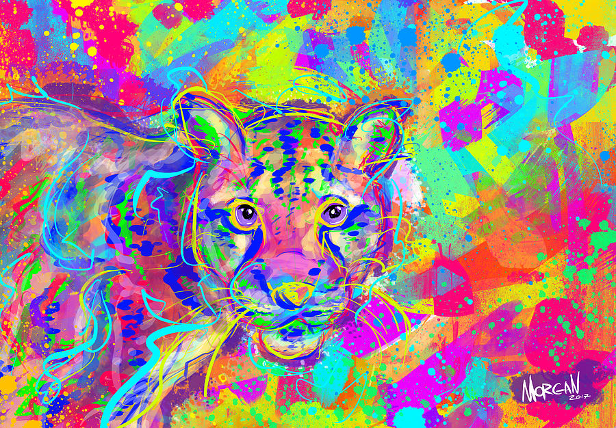 Ocean Digital Art - Clouded Leopard by Morgan Richardson Ocean Digital Art - Clouded Leopard by Morgan Richardson