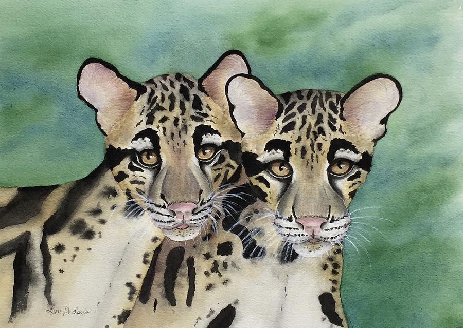 Clouded Leopards Painting by Lyn DeLano
