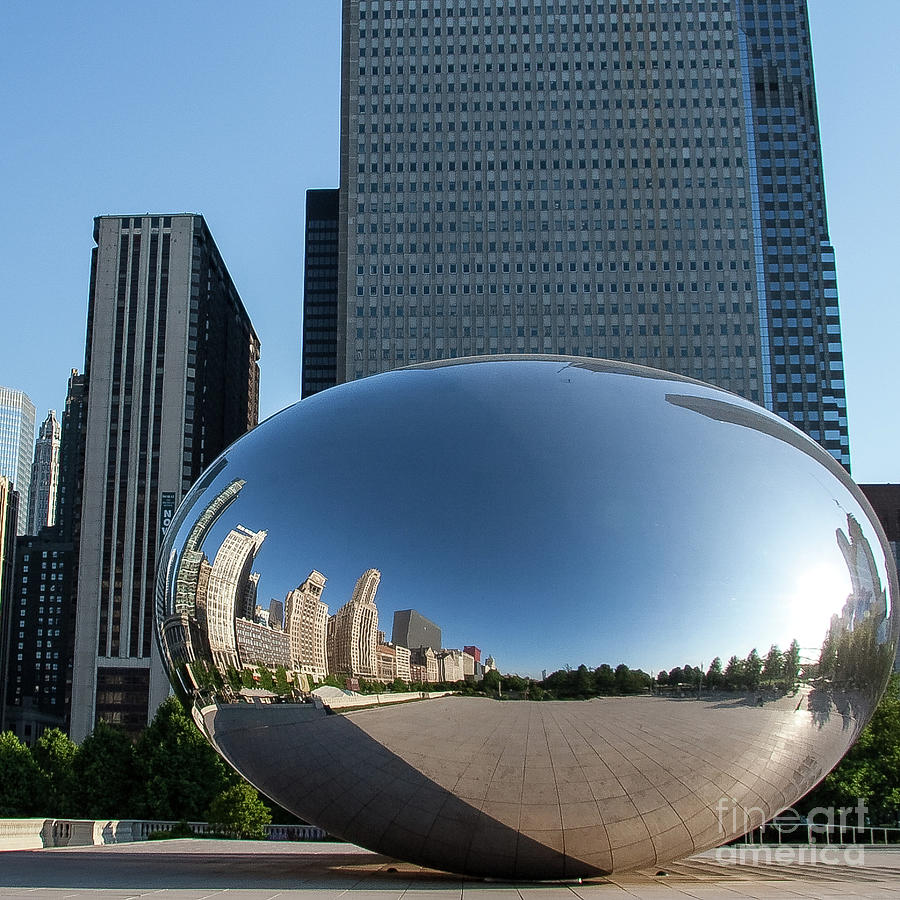 Cloudgate Reflects Photograph by David Levin