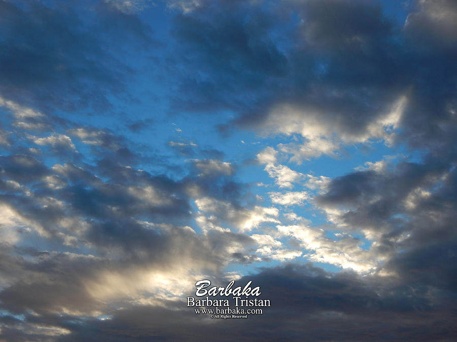 Creative Energy Photograph - Clouds #4027 by Barbara Tristan