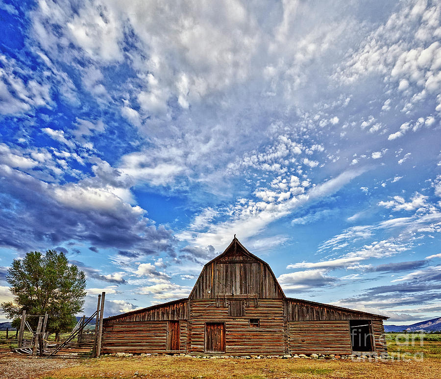 Clouds Above The Barn Photograph