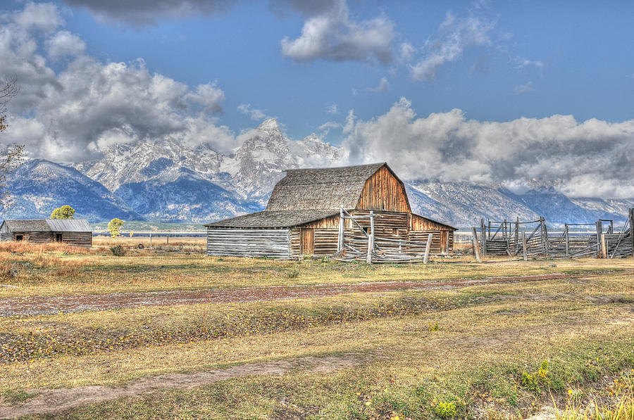 Clouds and Barn Photograph by David Armstrong