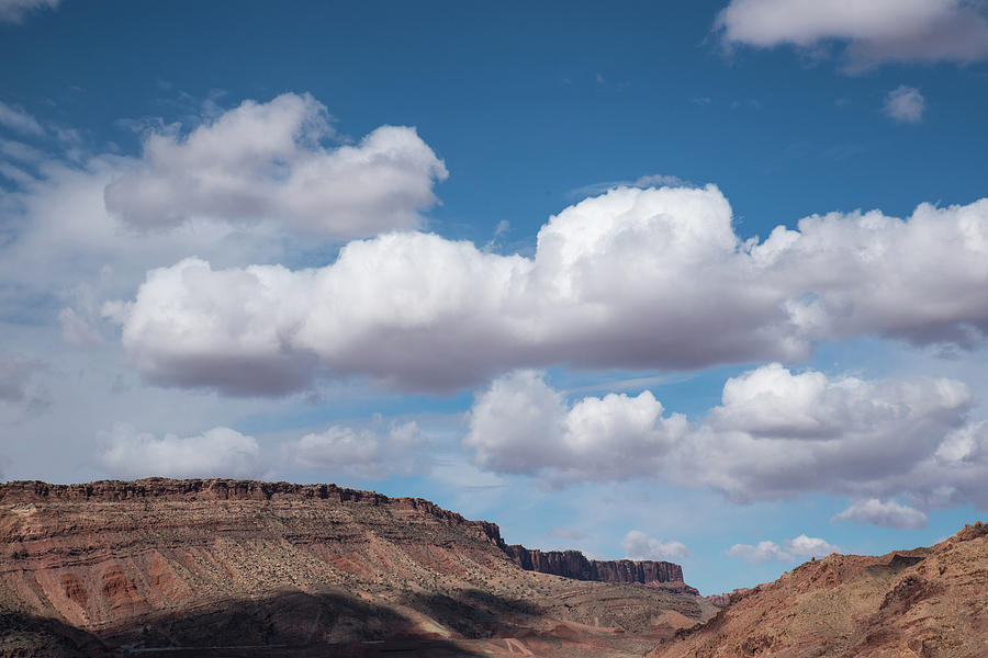 Clouds and Mesas In Utah Springtime Photograph by Tom Cochran